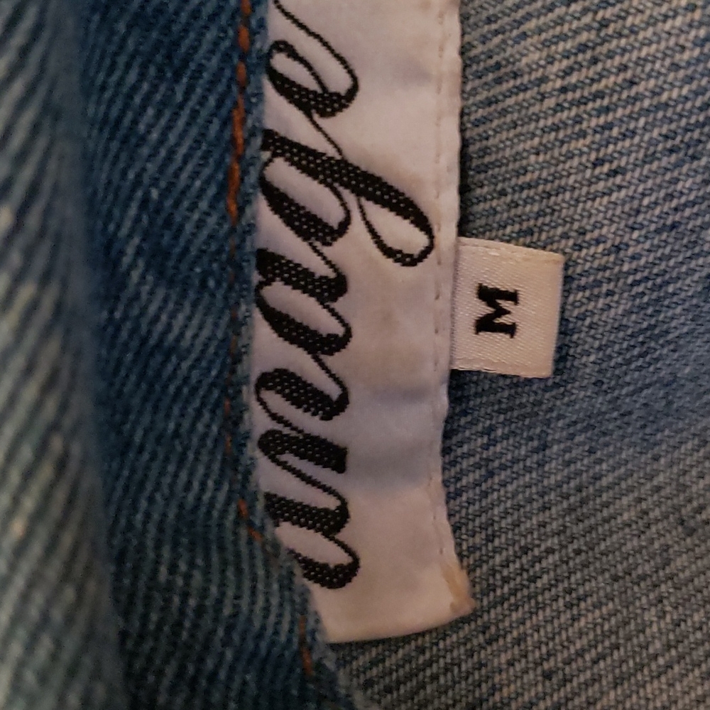 Anage embroidered with beads denim jacket. - Picture 8 of 9